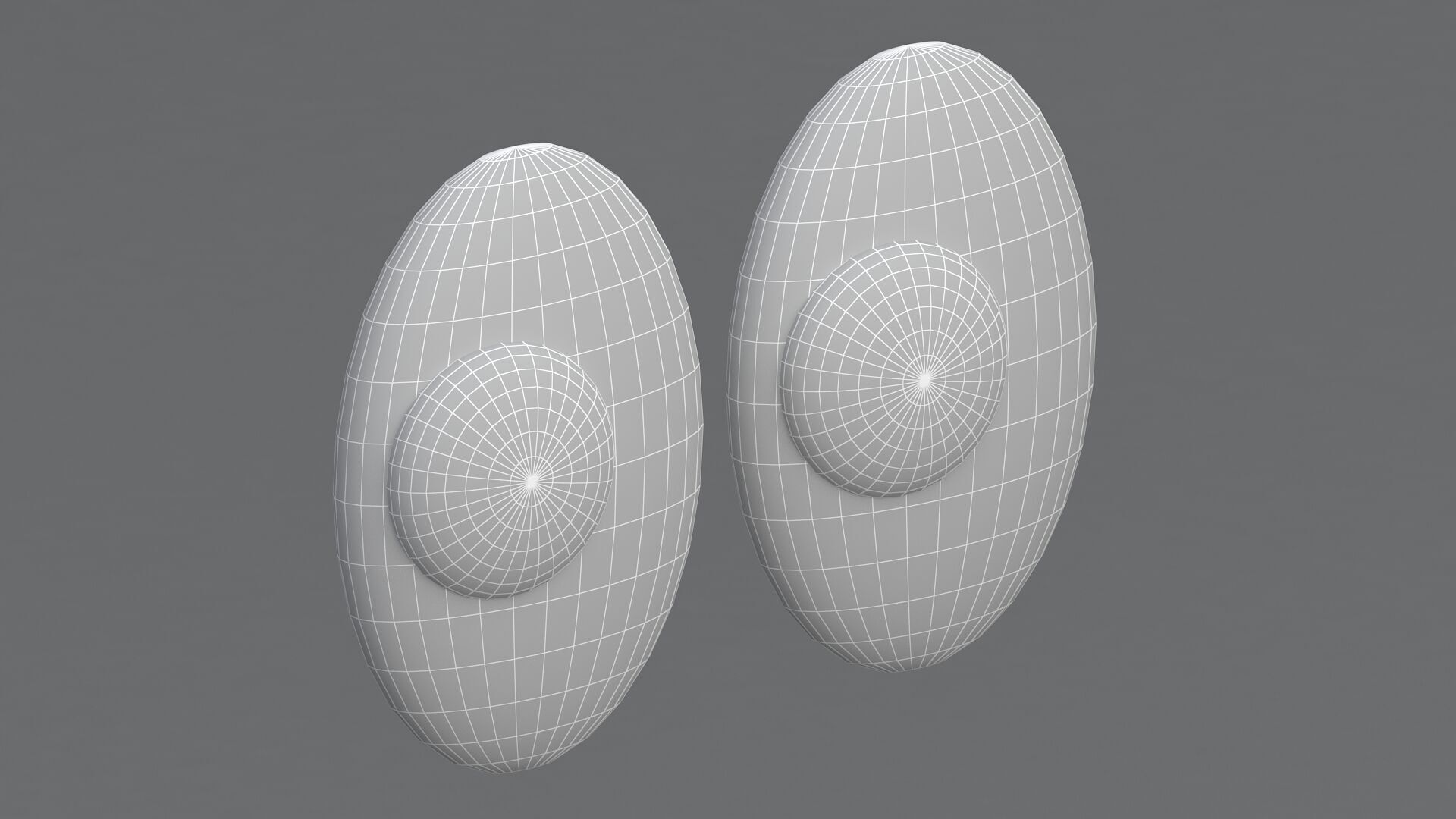 Eyes Emoji Green 3D model_7