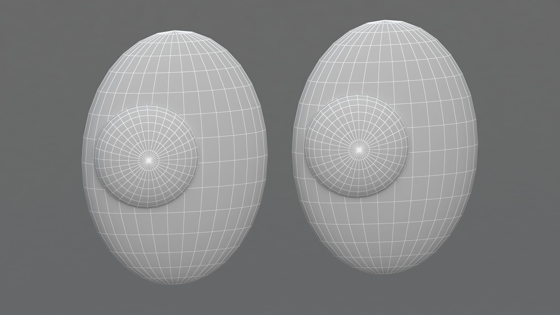 Eyes Emoji Green 3D model_6