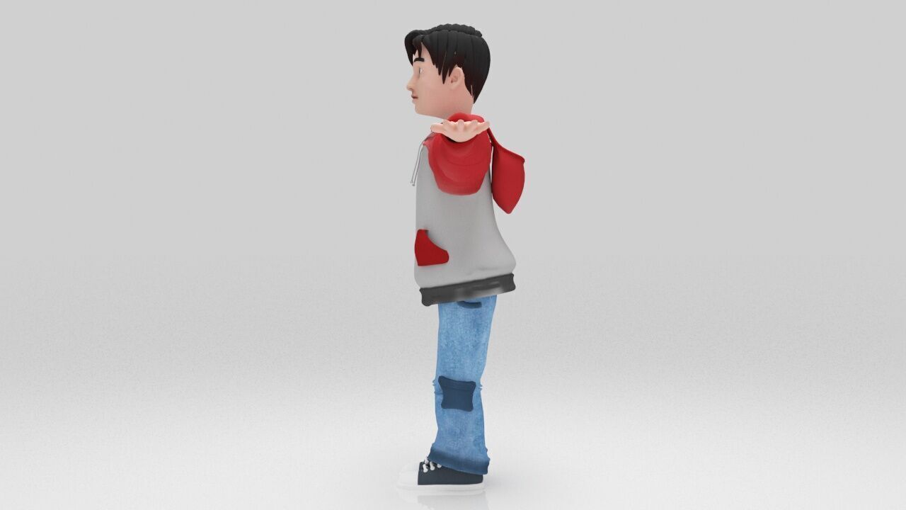 Lion Character rigged Game Ready Low-poly 3D model_4