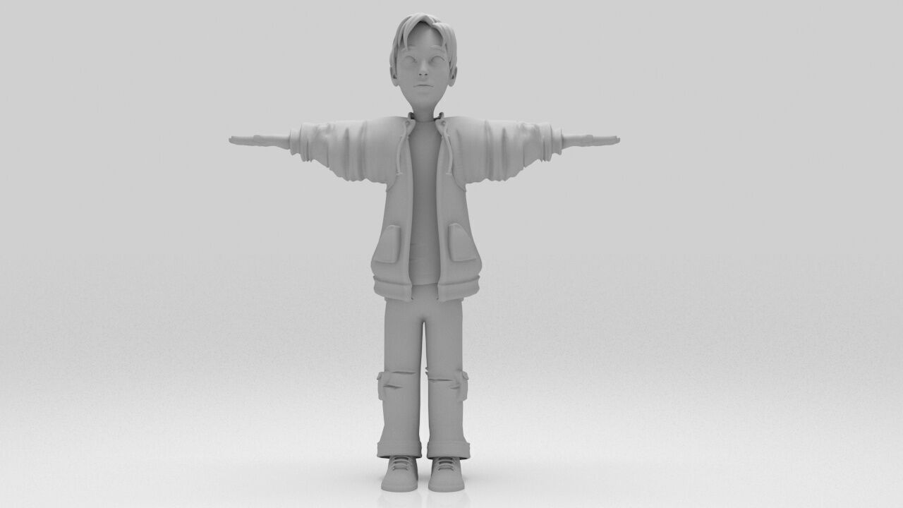 Lion Character rigged Game Ready Low-poly 3D model_5