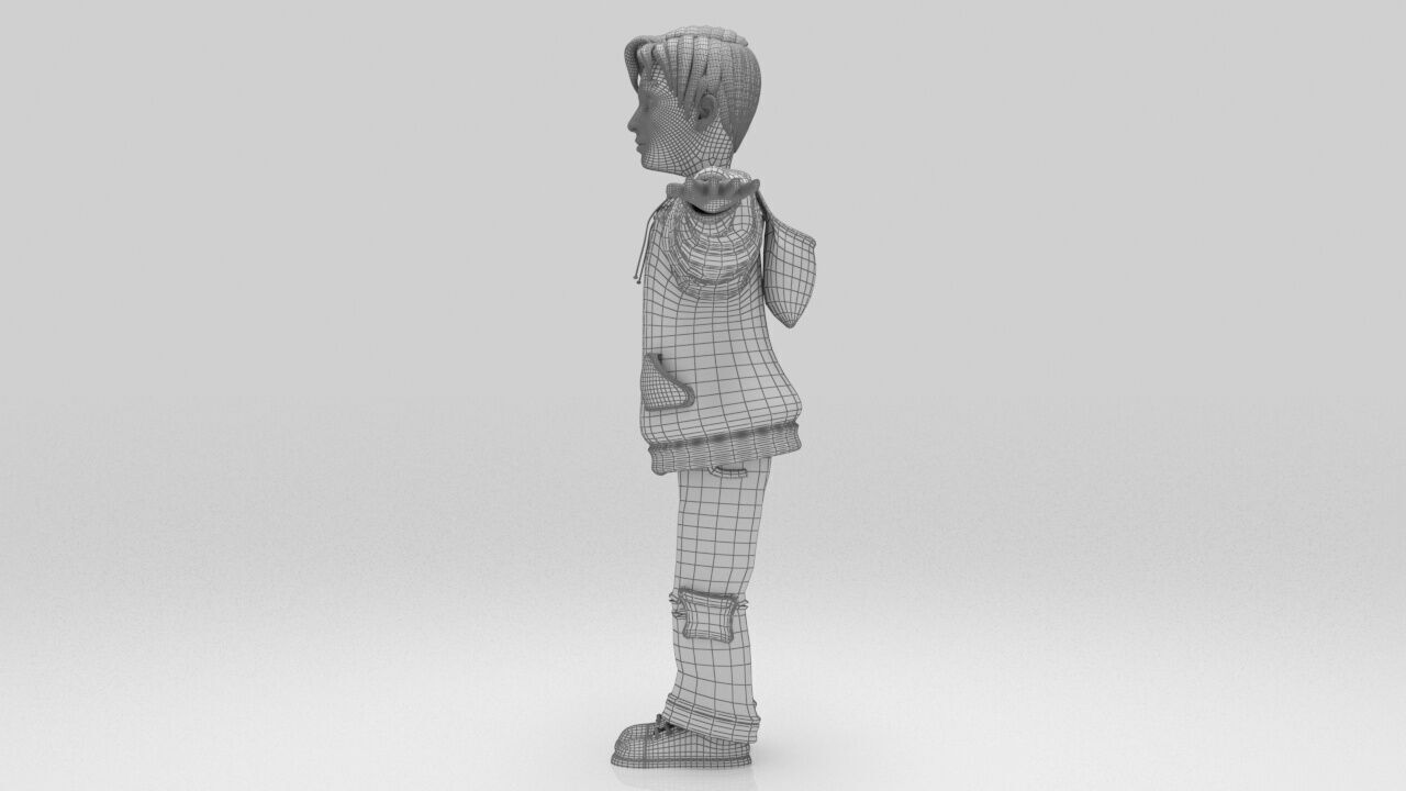 Lion Character rigged Game Ready Low-poly 3D model_12