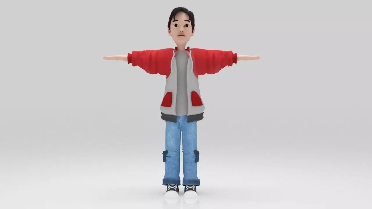 Lion Character rigged Game Ready Low-poly 3D model_0