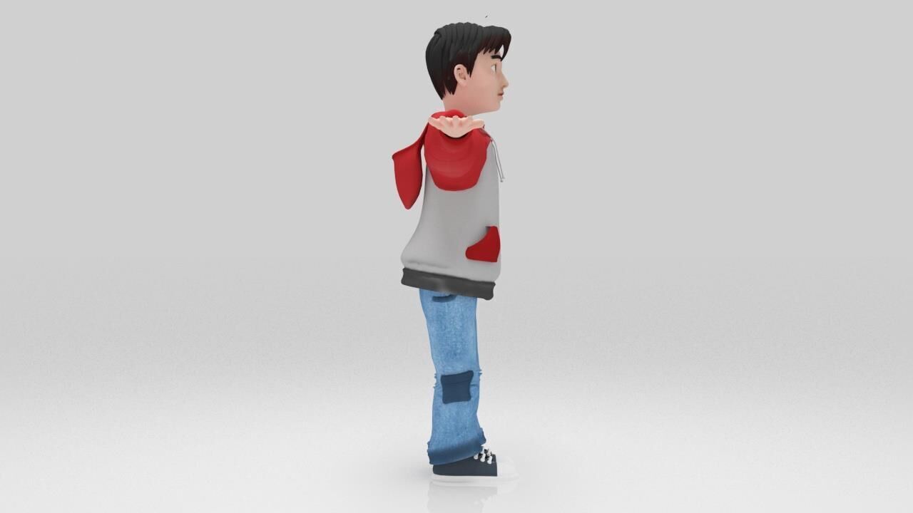 Lion Character rigged Game Ready Low-poly 3D model_2