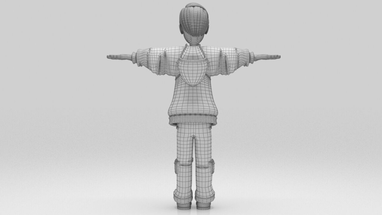 Lion Character rigged Game Ready Low-poly 3D model_11