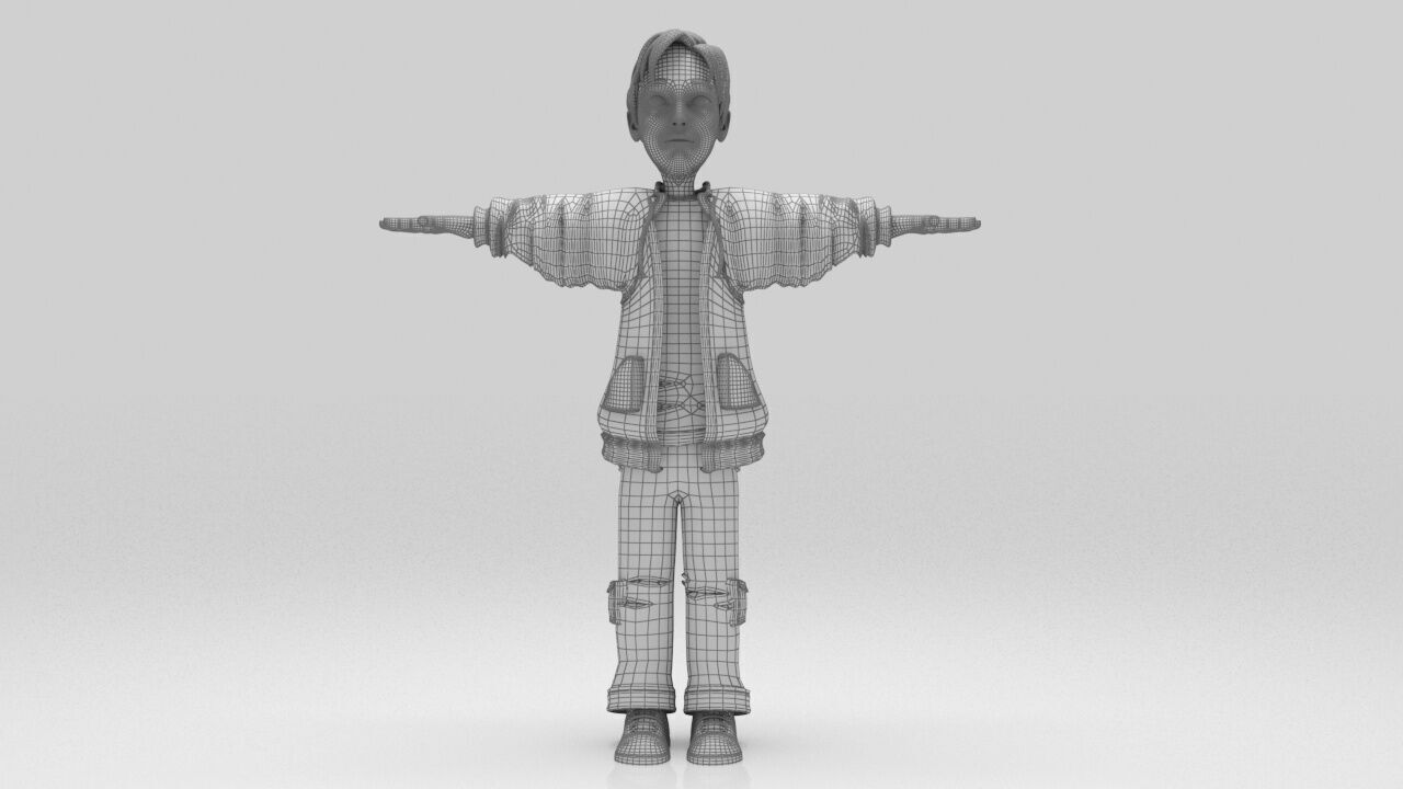 Lion Character rigged Game Ready Low-poly 3D model_9