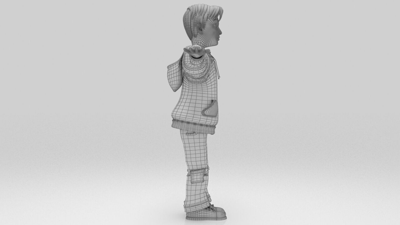 Lion Character rigged Game Ready Low-poly 3D model_10