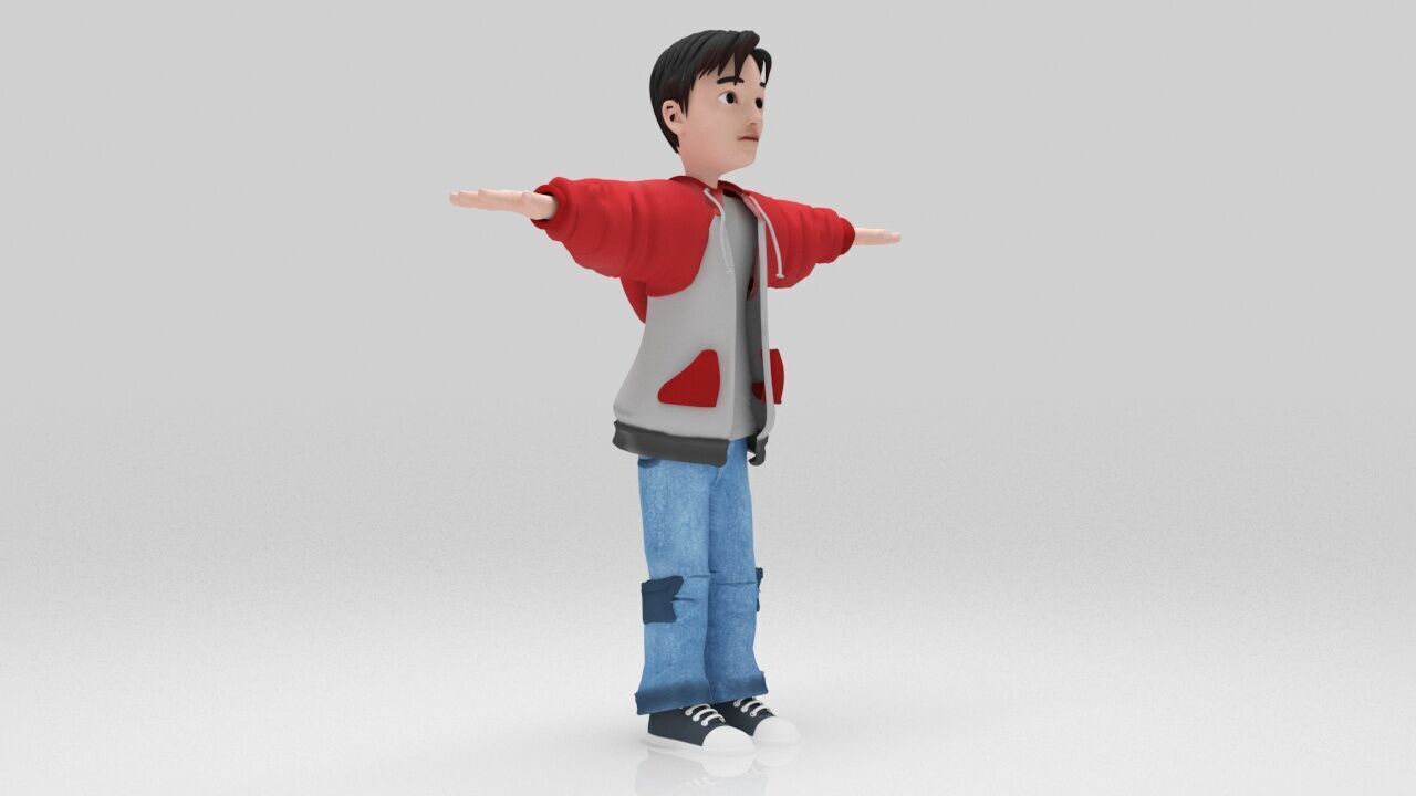 Lion Character rigged Game Ready Low-poly 3D model_1