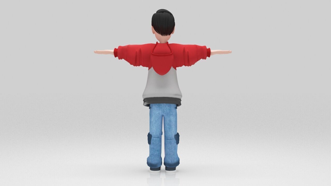 Lion Character rigged Game Ready Low-poly 3D model_3