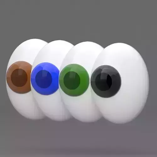 Eyes Emoji Collection 3D model