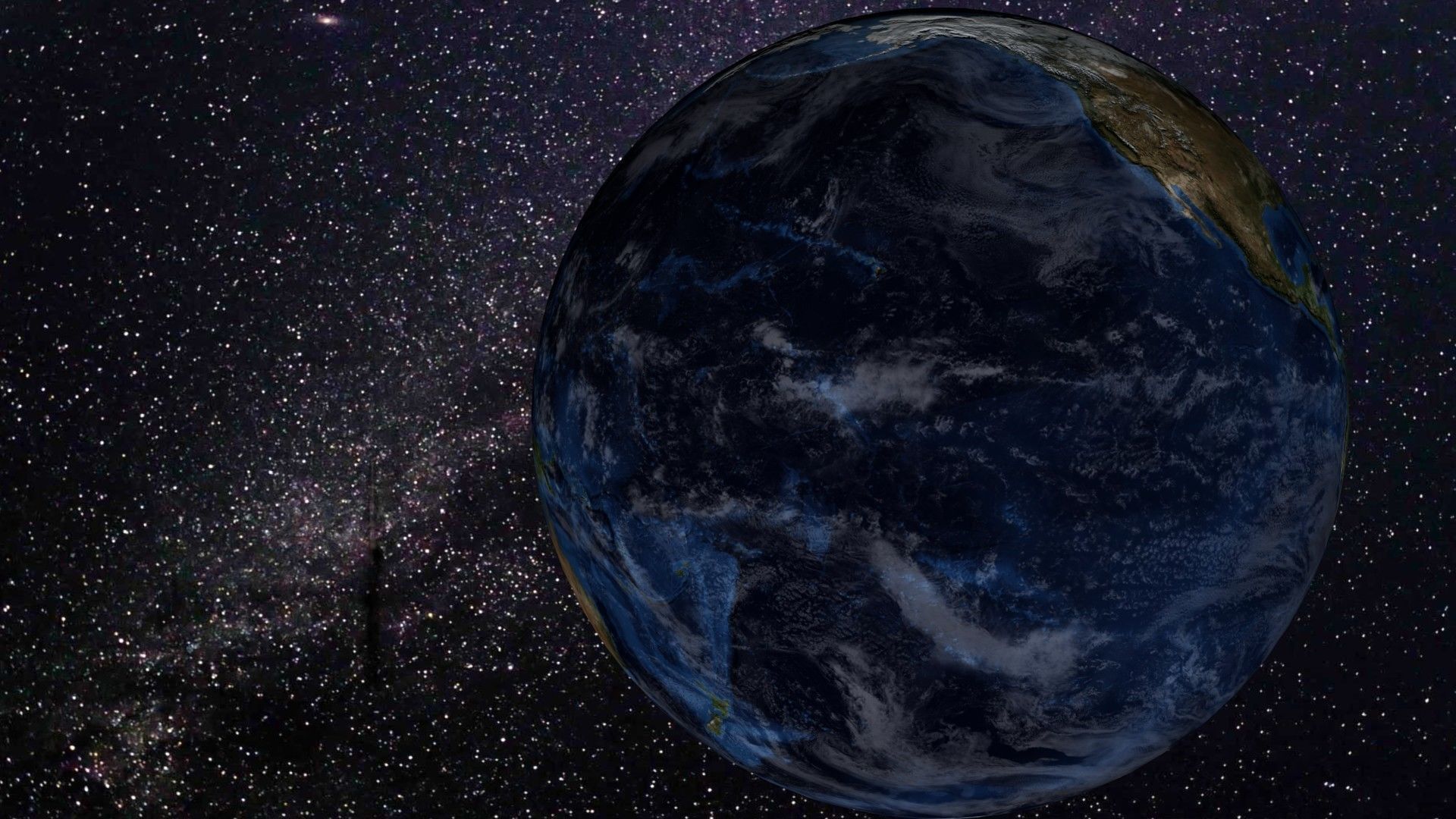 Earth globe with Low-poly 3D model_3