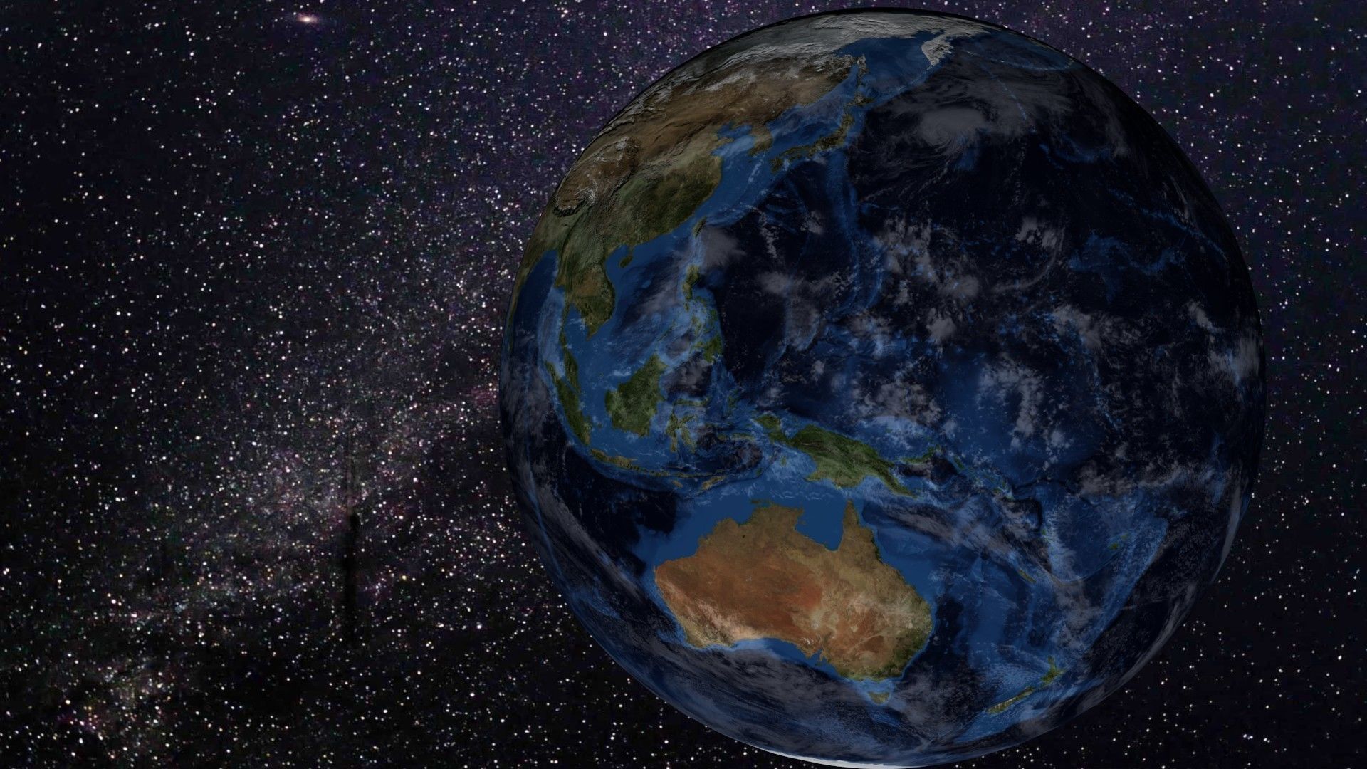 Earth globe with Low-poly 3D model_2