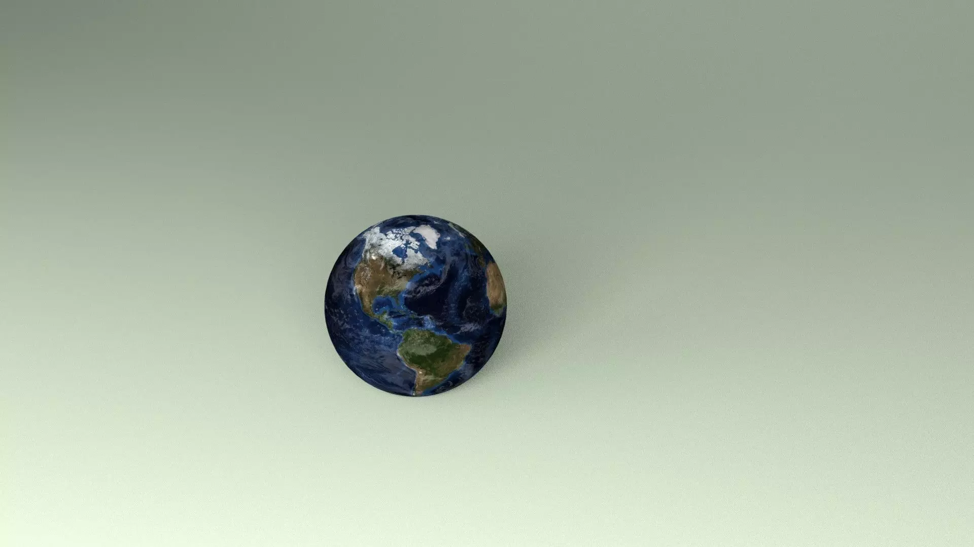 Earth globe with Low-poly 3D model_0