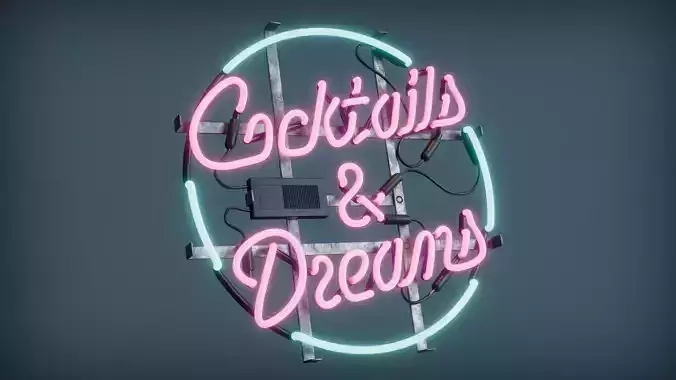 Cocktail Neon Sign