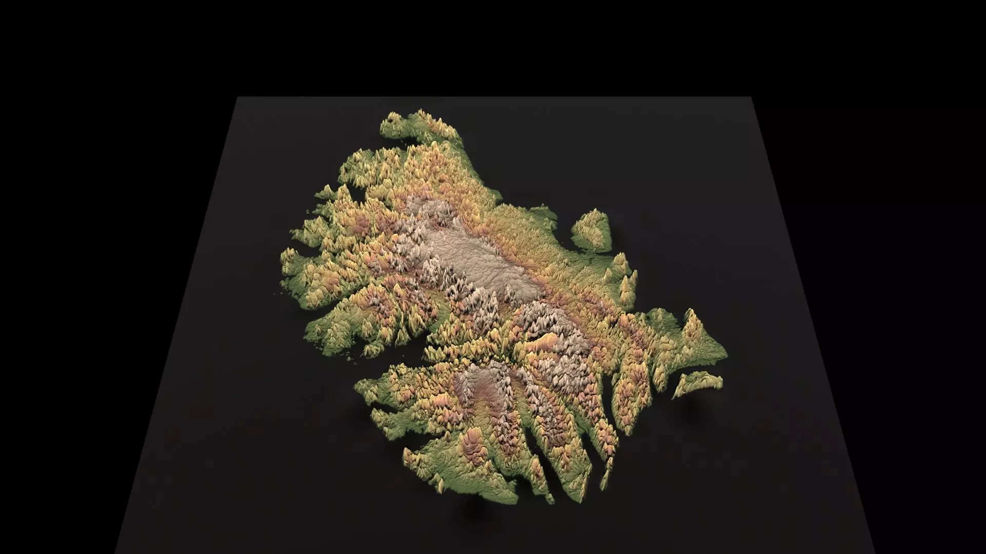 Axel Heiberg island 3D model