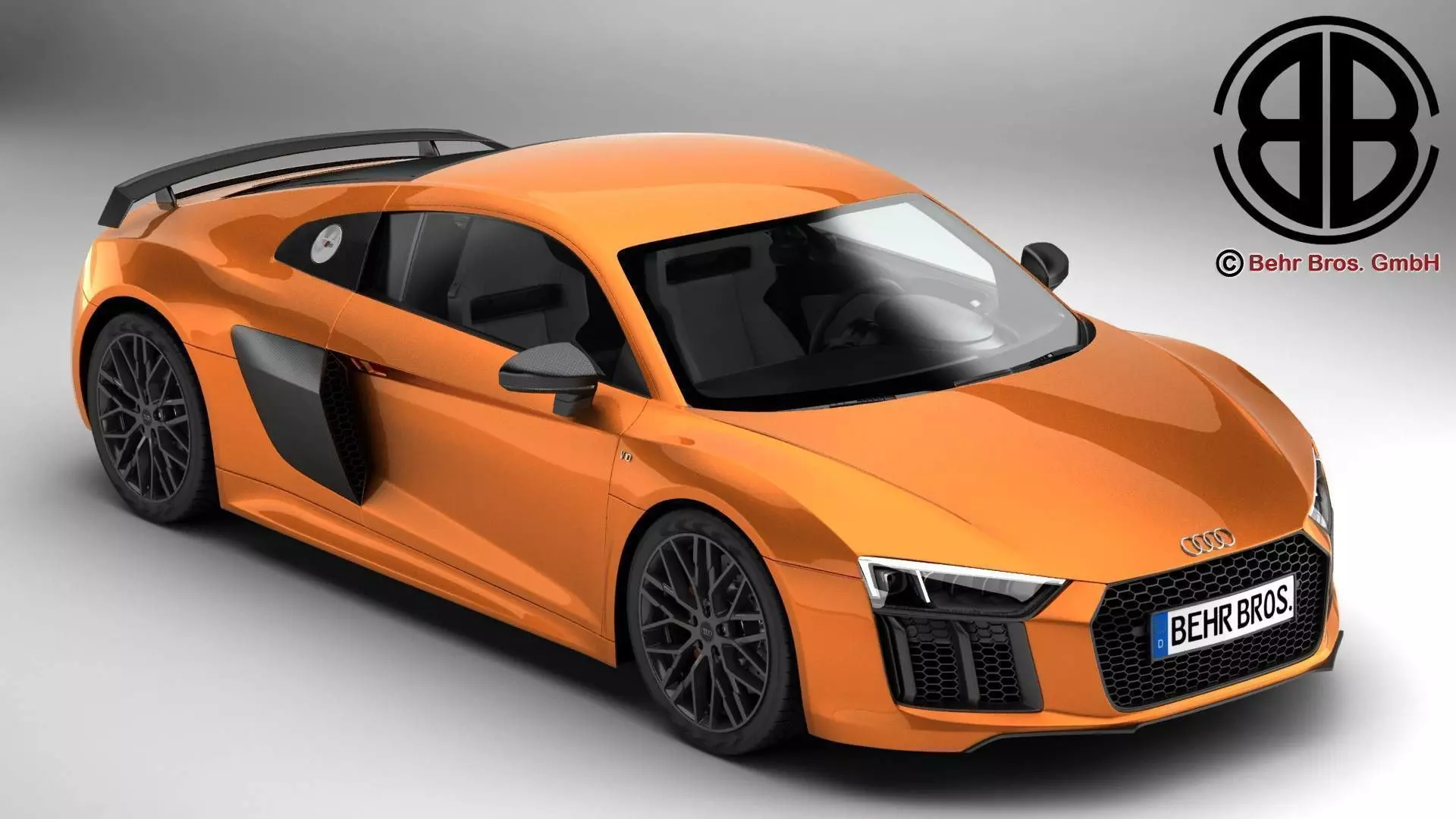 Audi R8 V10 Plus 2016 3D model_0