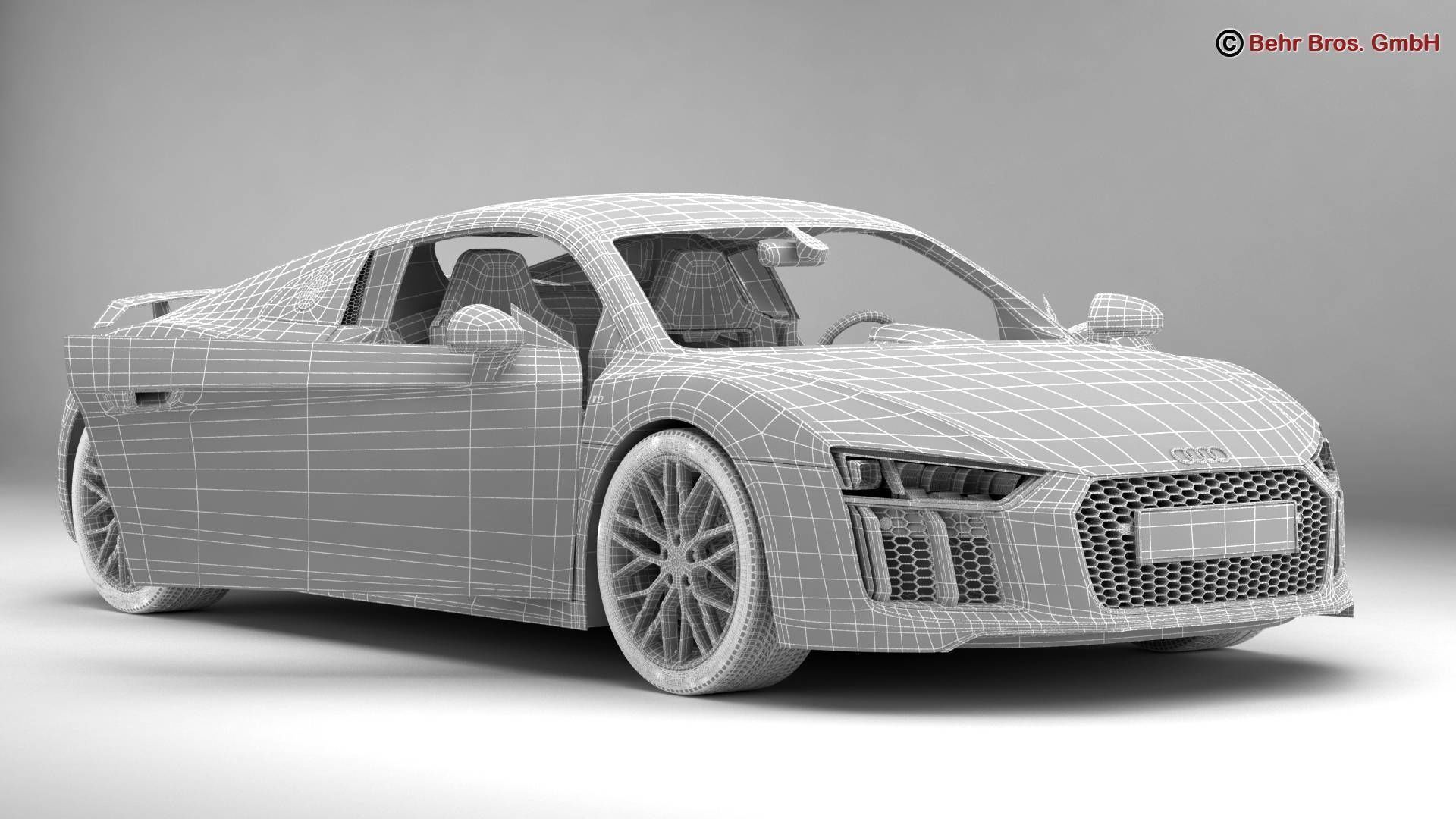 Audi R8 V10 Plus 2016 3D model_17