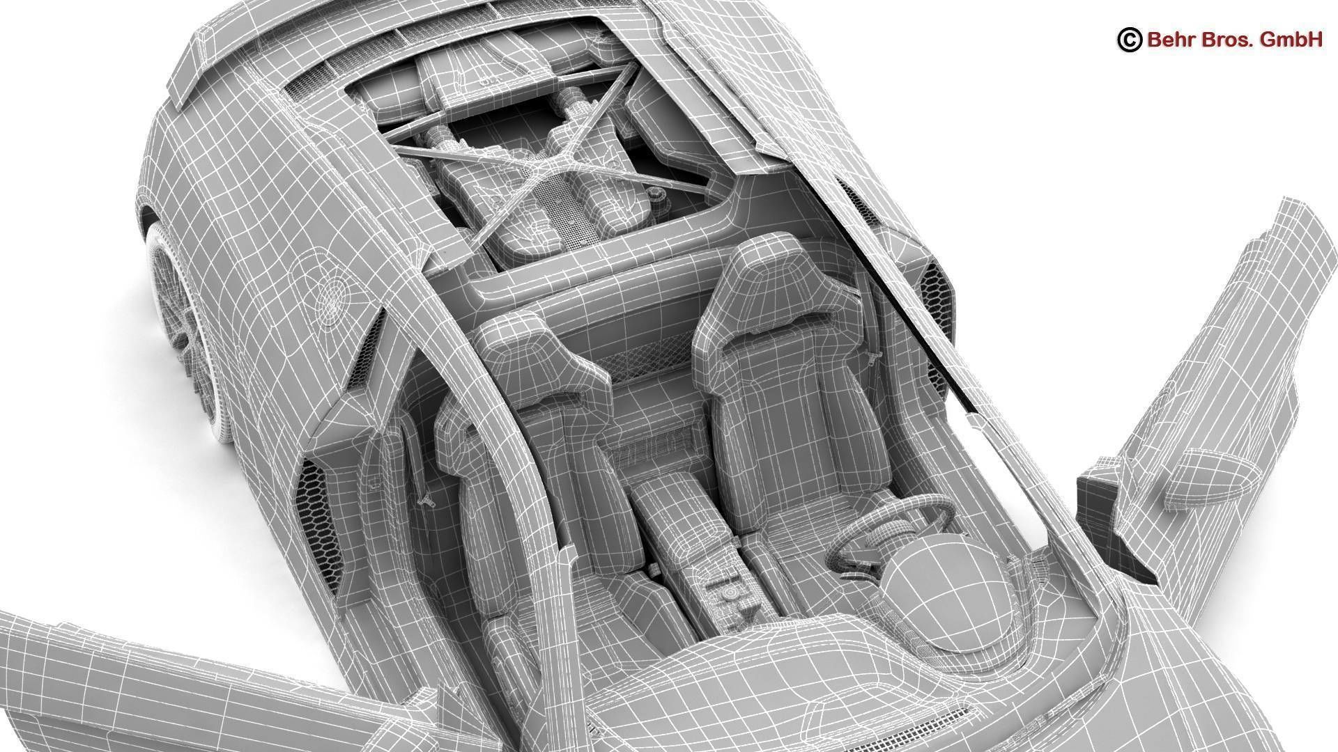 Audi R8 V10 Plus 2016 3D model_26