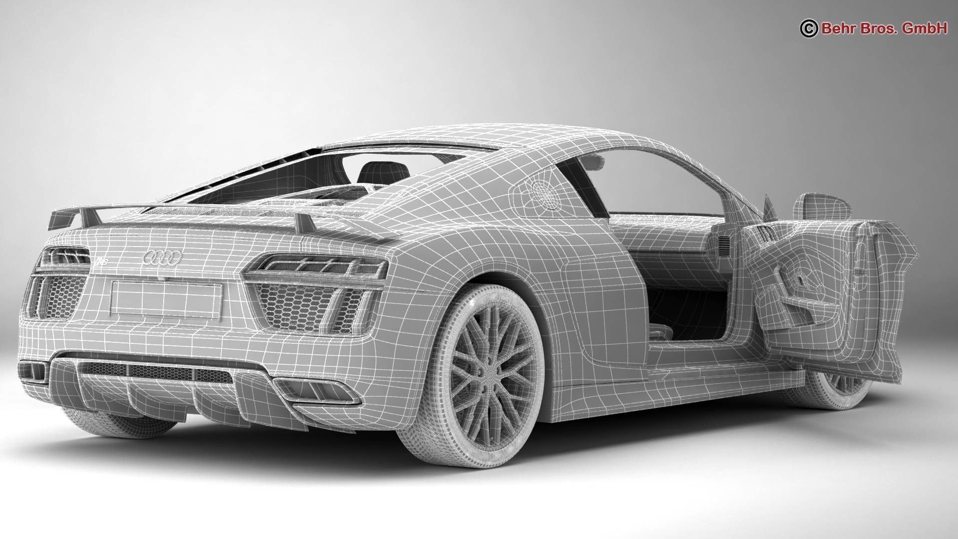 Audi R8 V10 Plus 2016 3D model_19