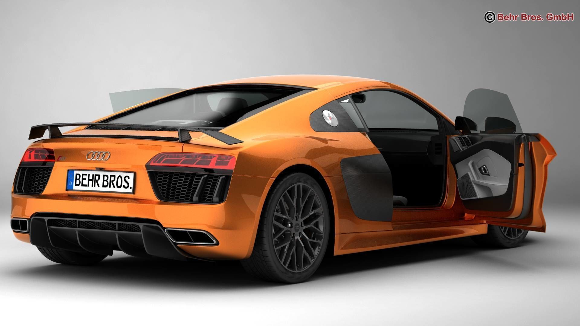 Audi R8 V10 Plus 2016 3D model_4