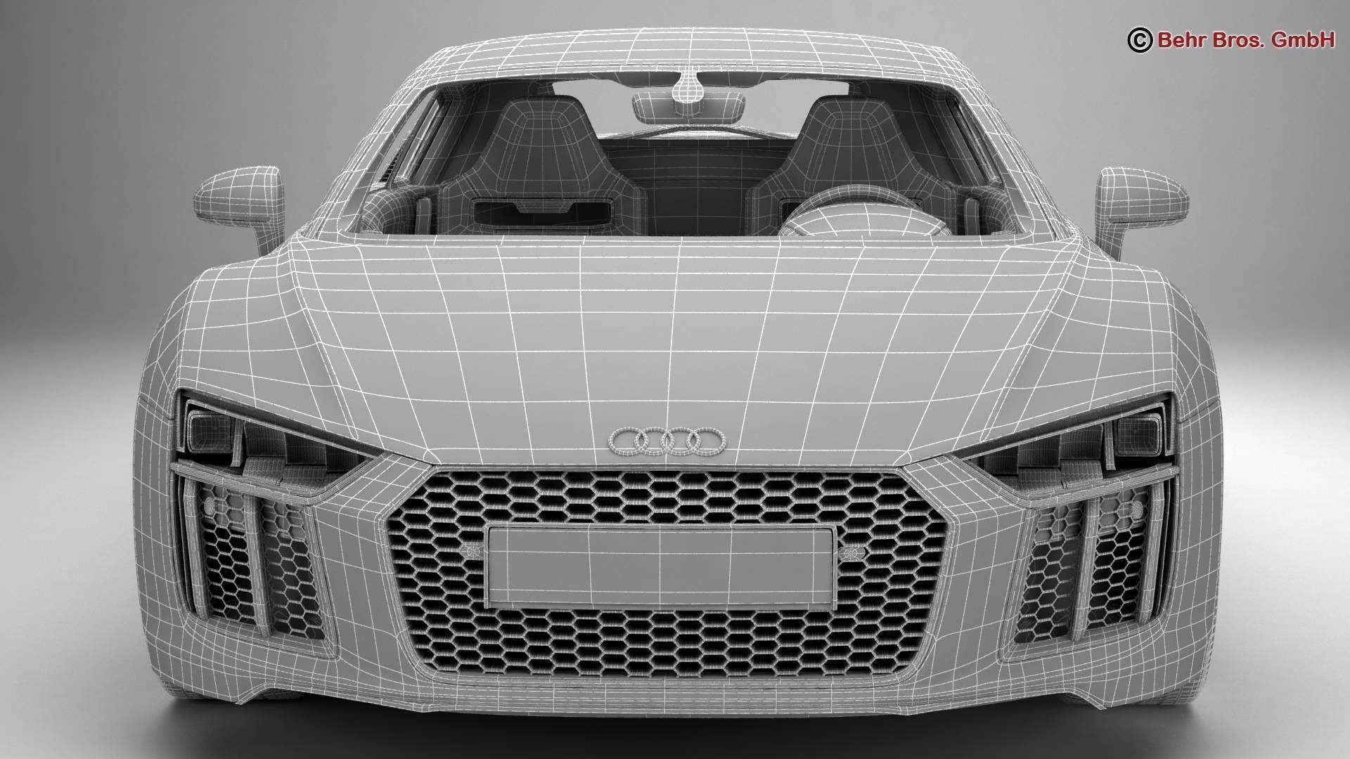 Audi R8 V10 Plus 2016 3D model_21