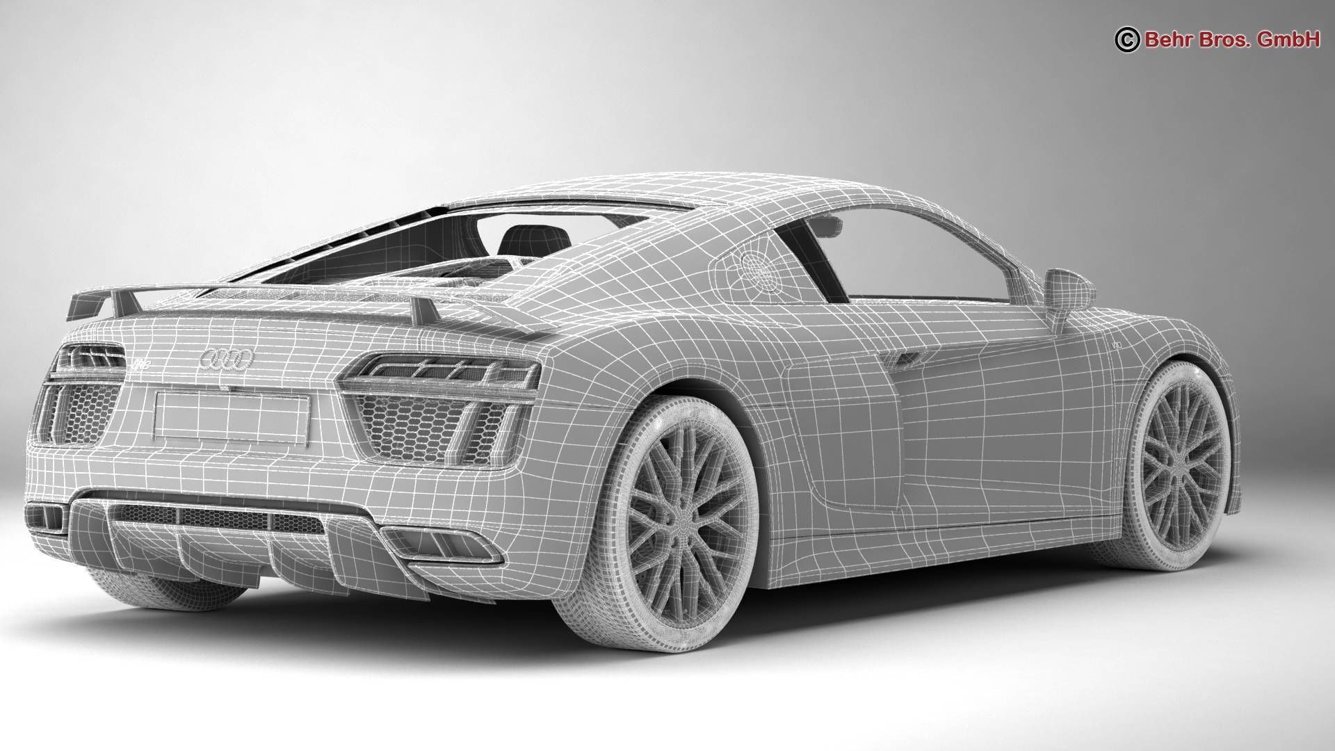 Audi R8 V10 Plus 2016 3D model_18