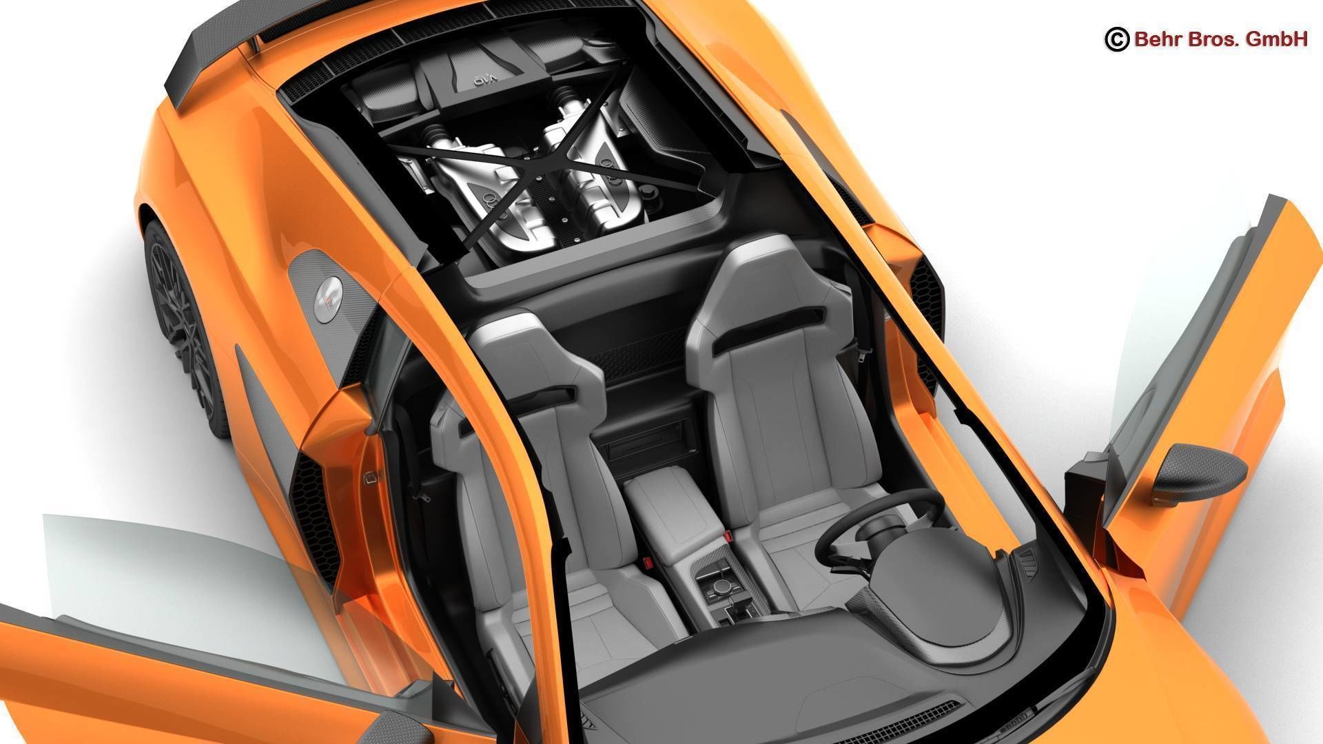 Audi R8 V10 Plus 2016 3D model_11
