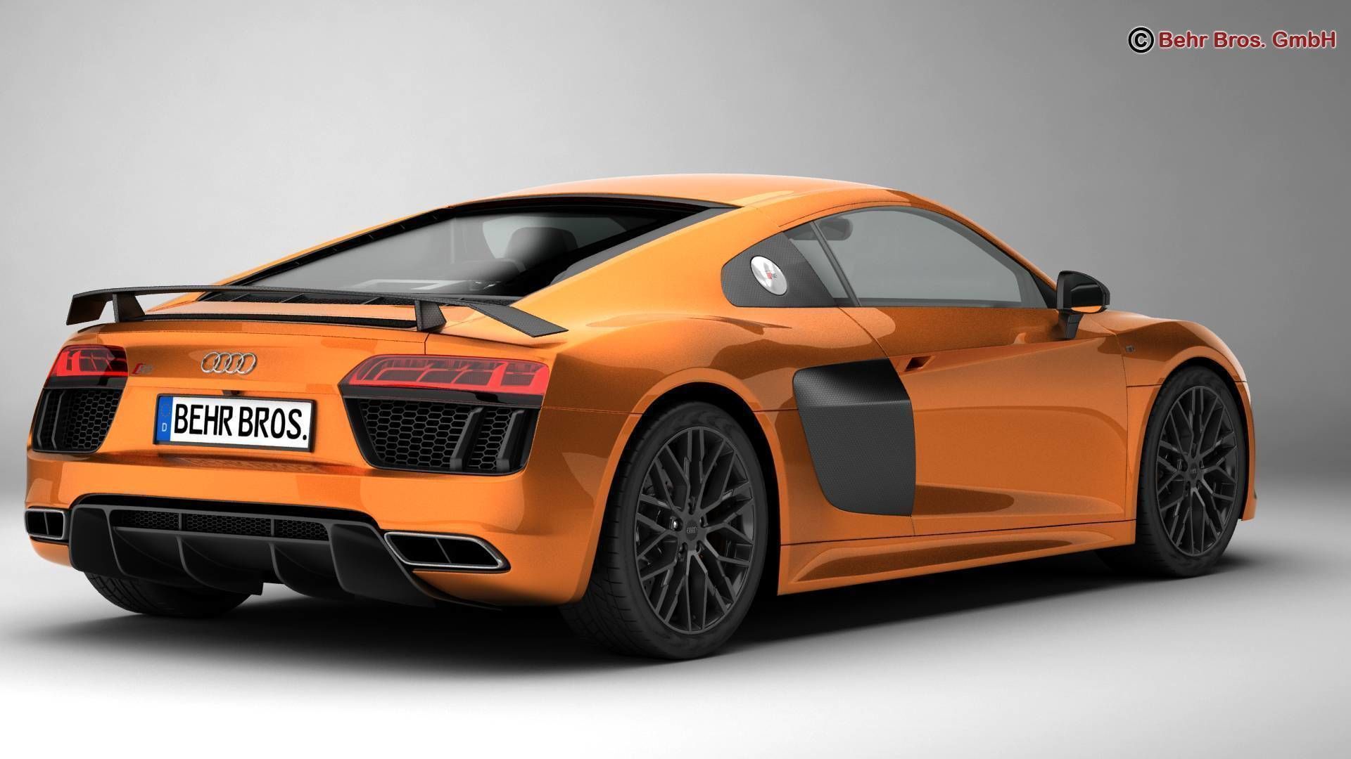 Audi R8 V10 Plus 2016 3D model_3