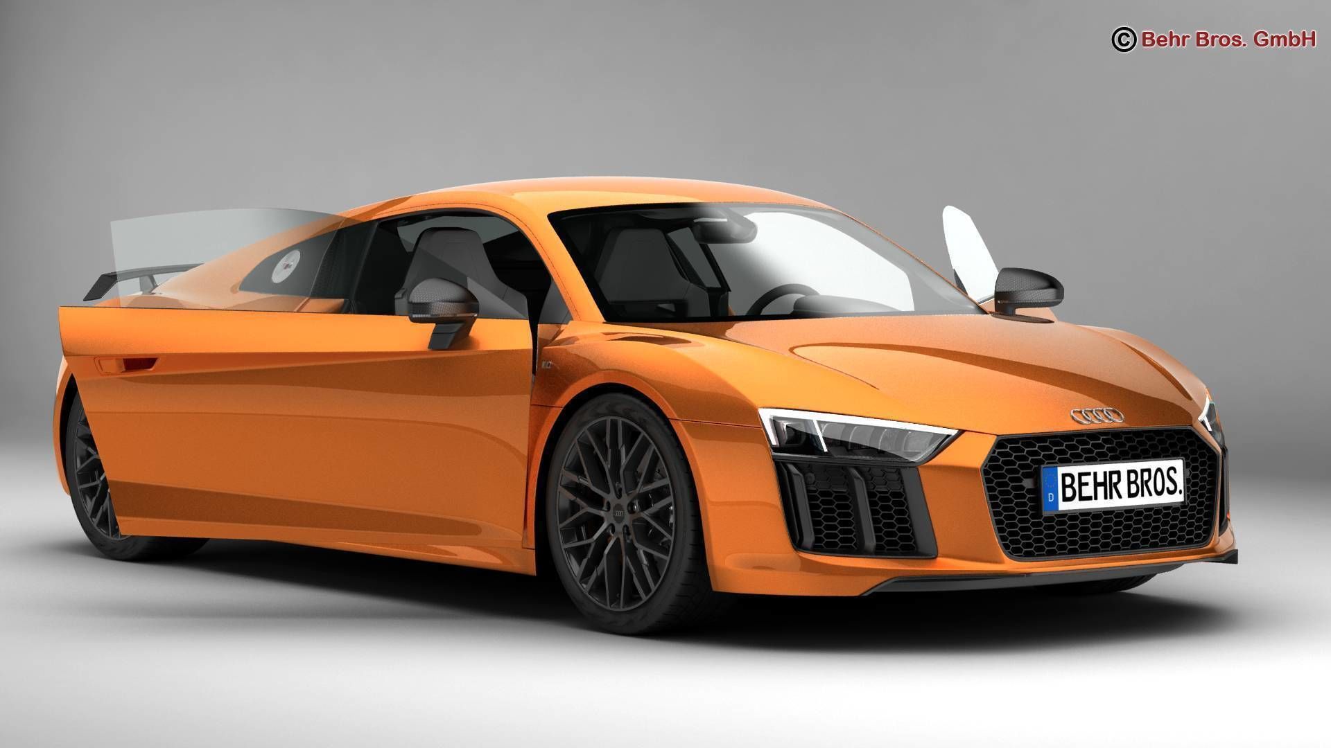 Audi R8 V10 Plus 2016 3D model_2