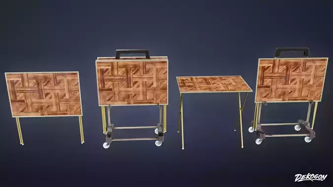 SUBURBS - Living Room Set 01 - LOW POLY AND NANITE