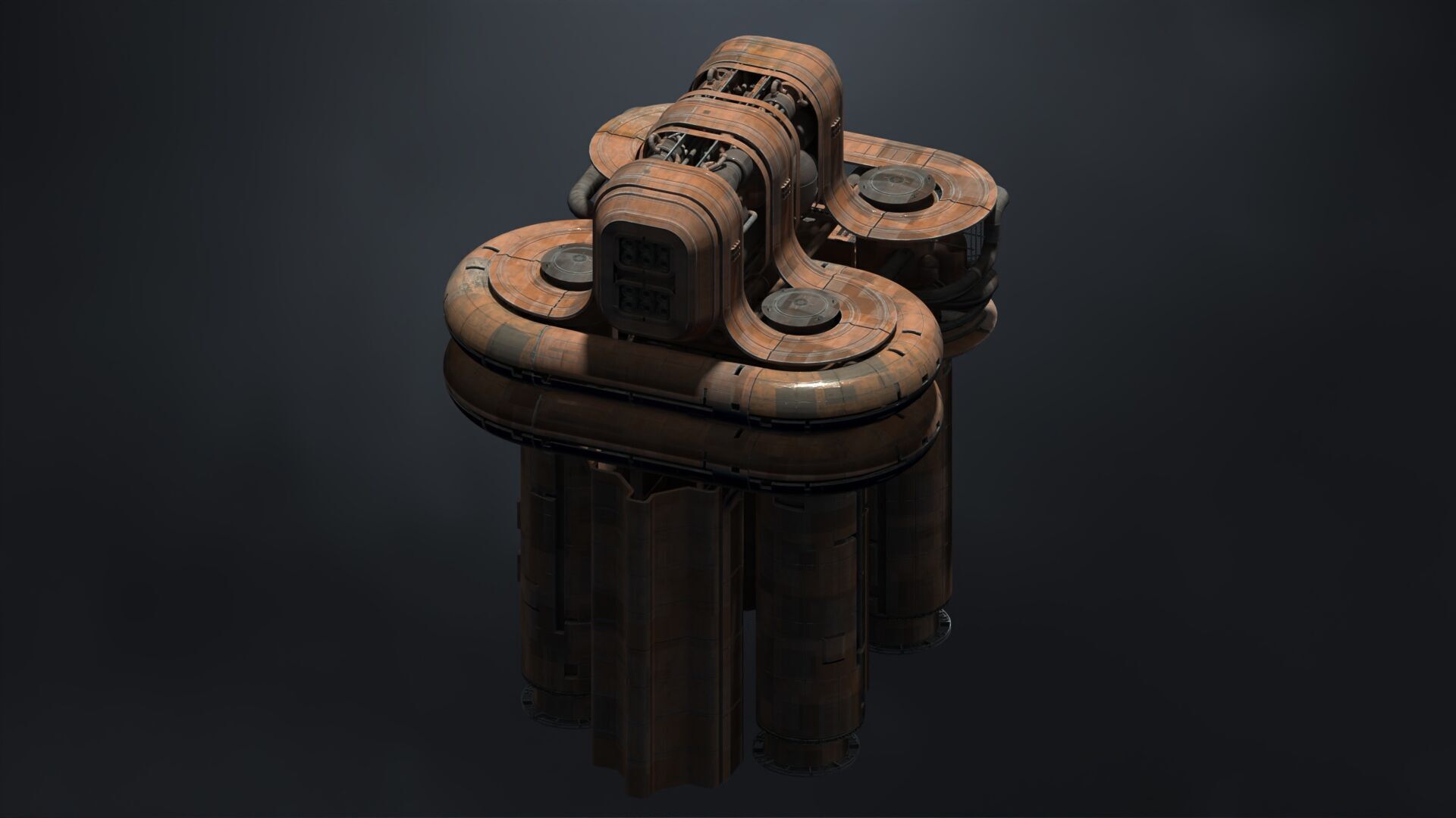 SUBD Scifi Megascale Industrial Building 03 3D model_5