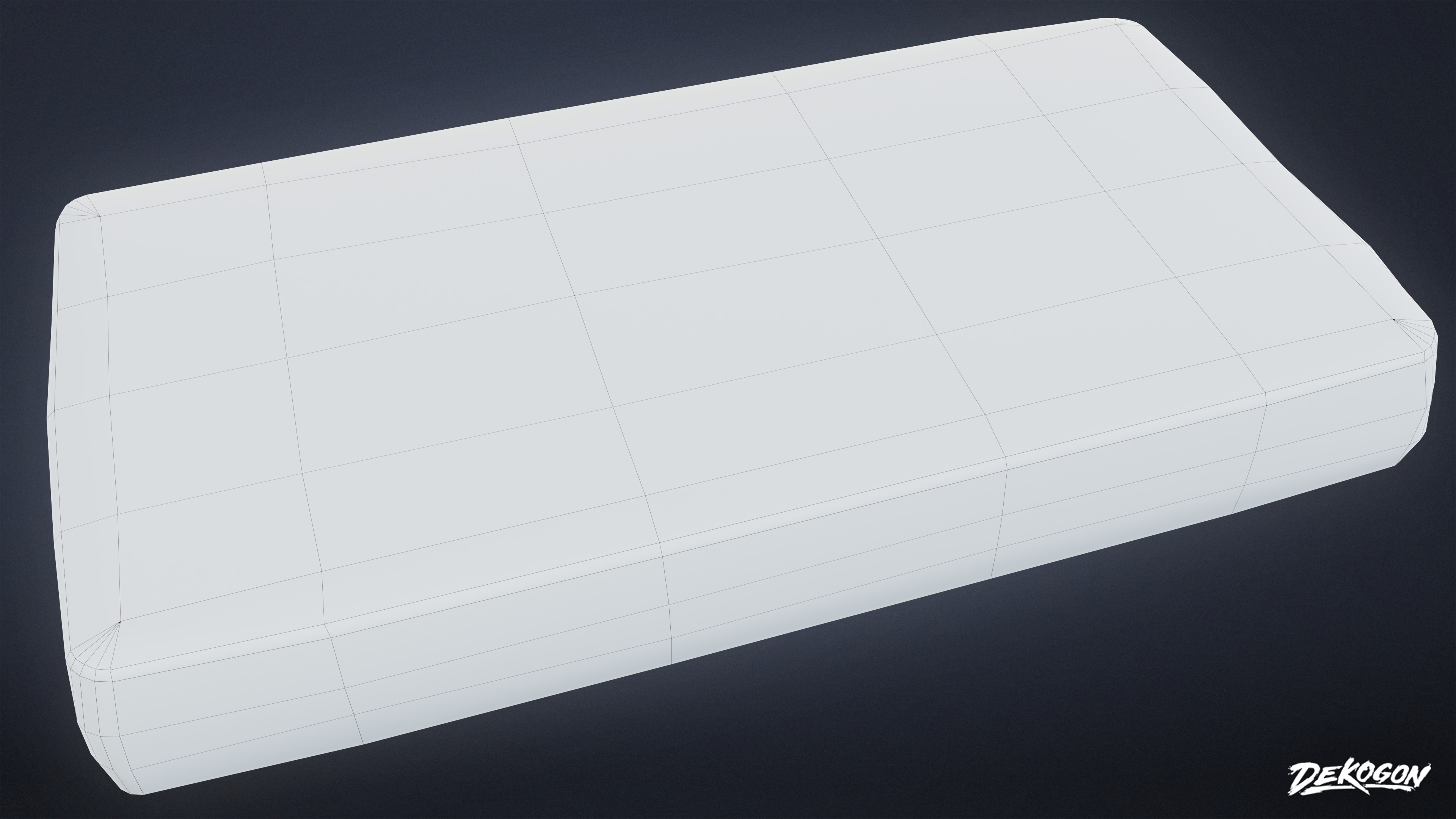 SUBURBS - Mattress Queen 01 - LOW POLY AND NANITE Low-poly 3D model_9