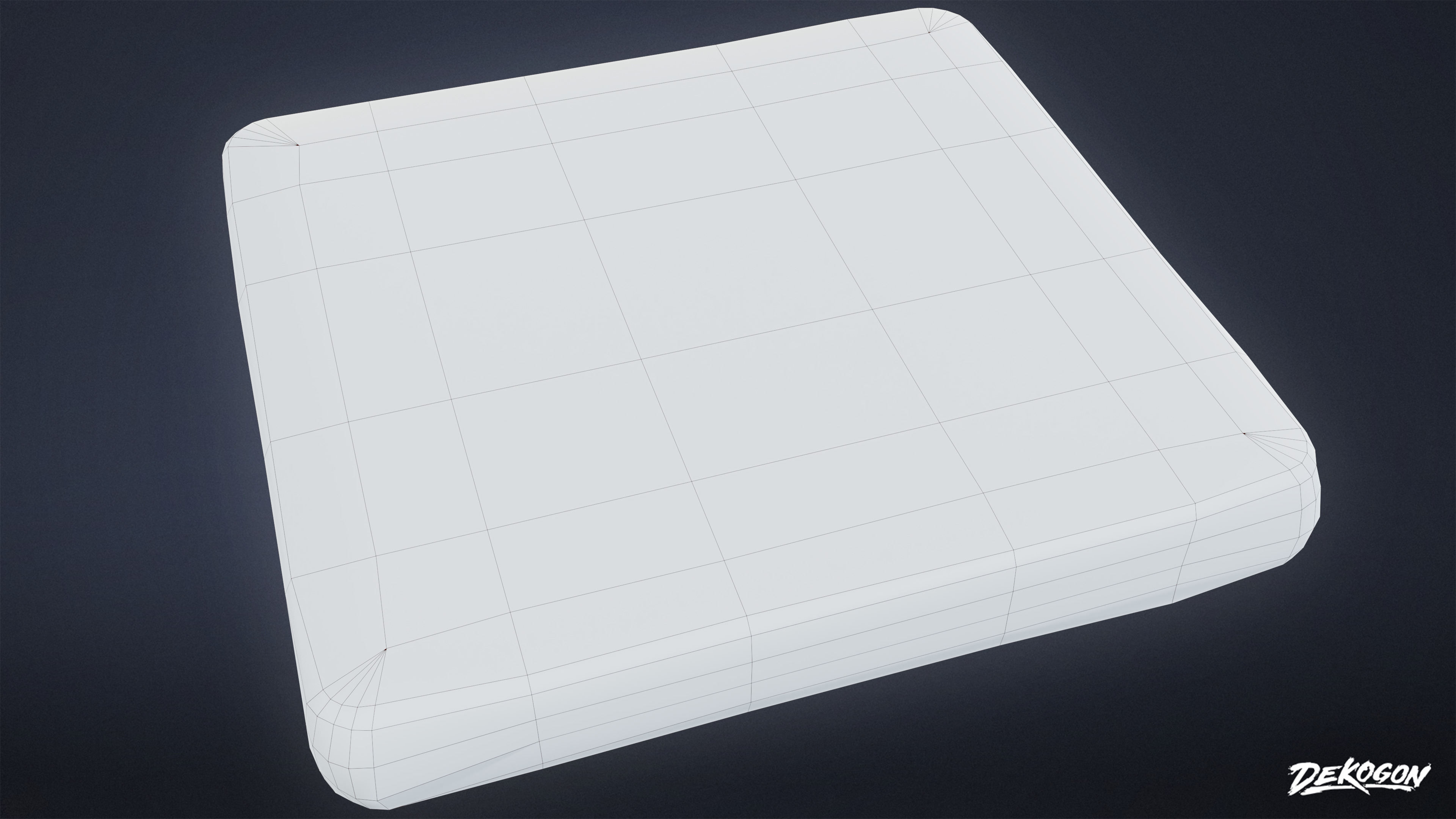 SUBURBS - Mattress Queen 01 - LOW POLY AND NANITE Low-poly 3D model_8