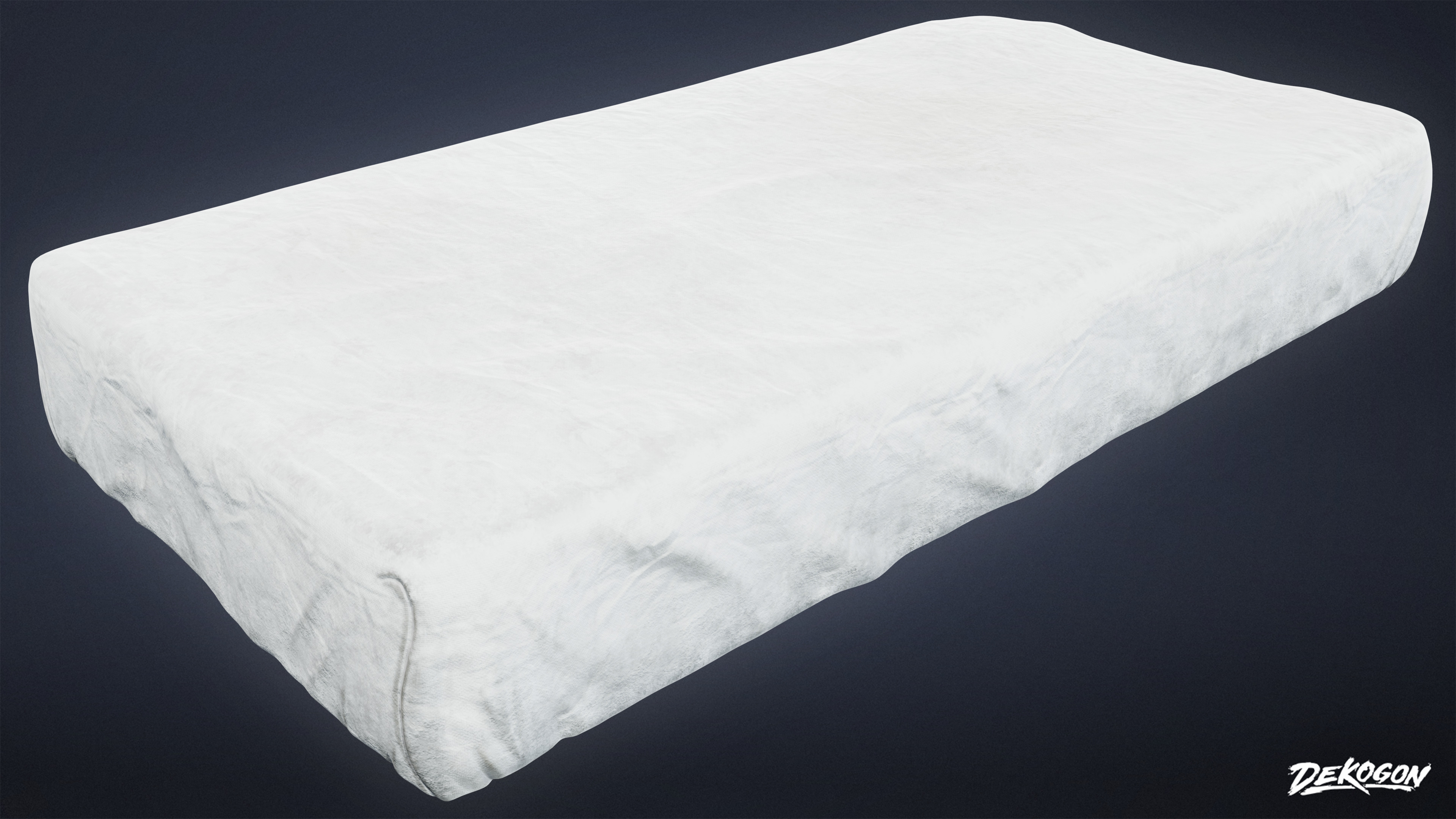 SUBURBS - Mattress Queen 01 - LOW POLY AND NANITE Low-poly 3D model_5