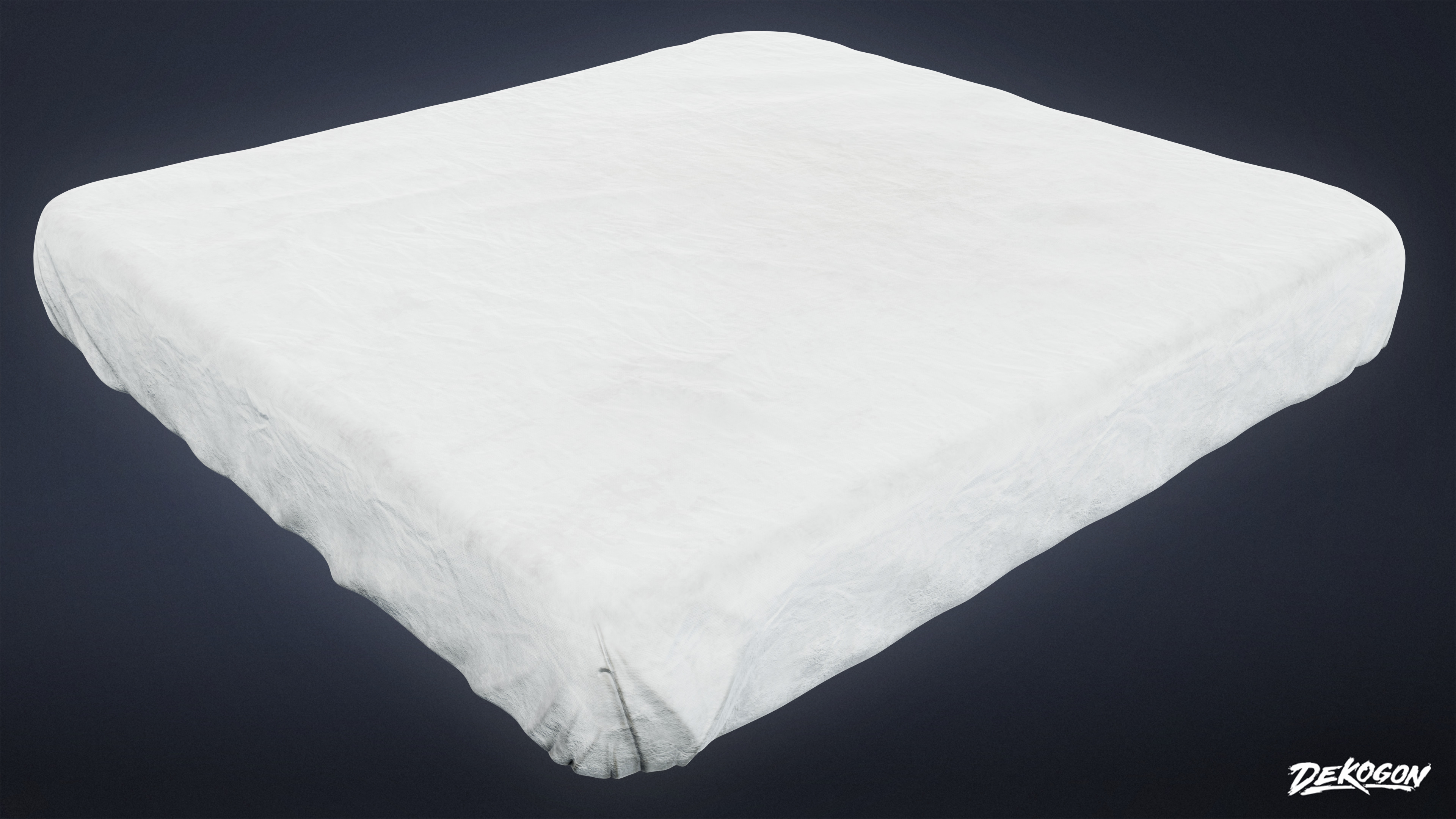 SUBURBS - Mattress Queen 01 - LOW POLY AND NANITE Low-poly 3D model_6