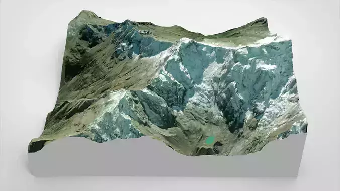 Mountain landscape Punta Grober Macugnaga Italy