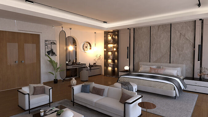 royal bedroom  3D model