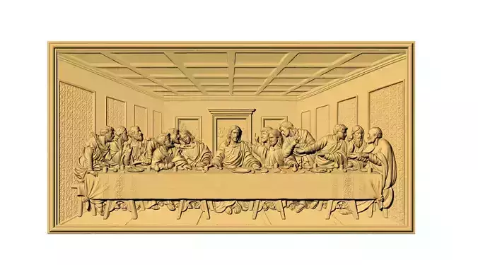 THE LAST SUPPER LA ULTIMA CENA 3D print model