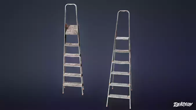 SUBURBS - Metal Ladder 01 - LOW POLY AND NANITE