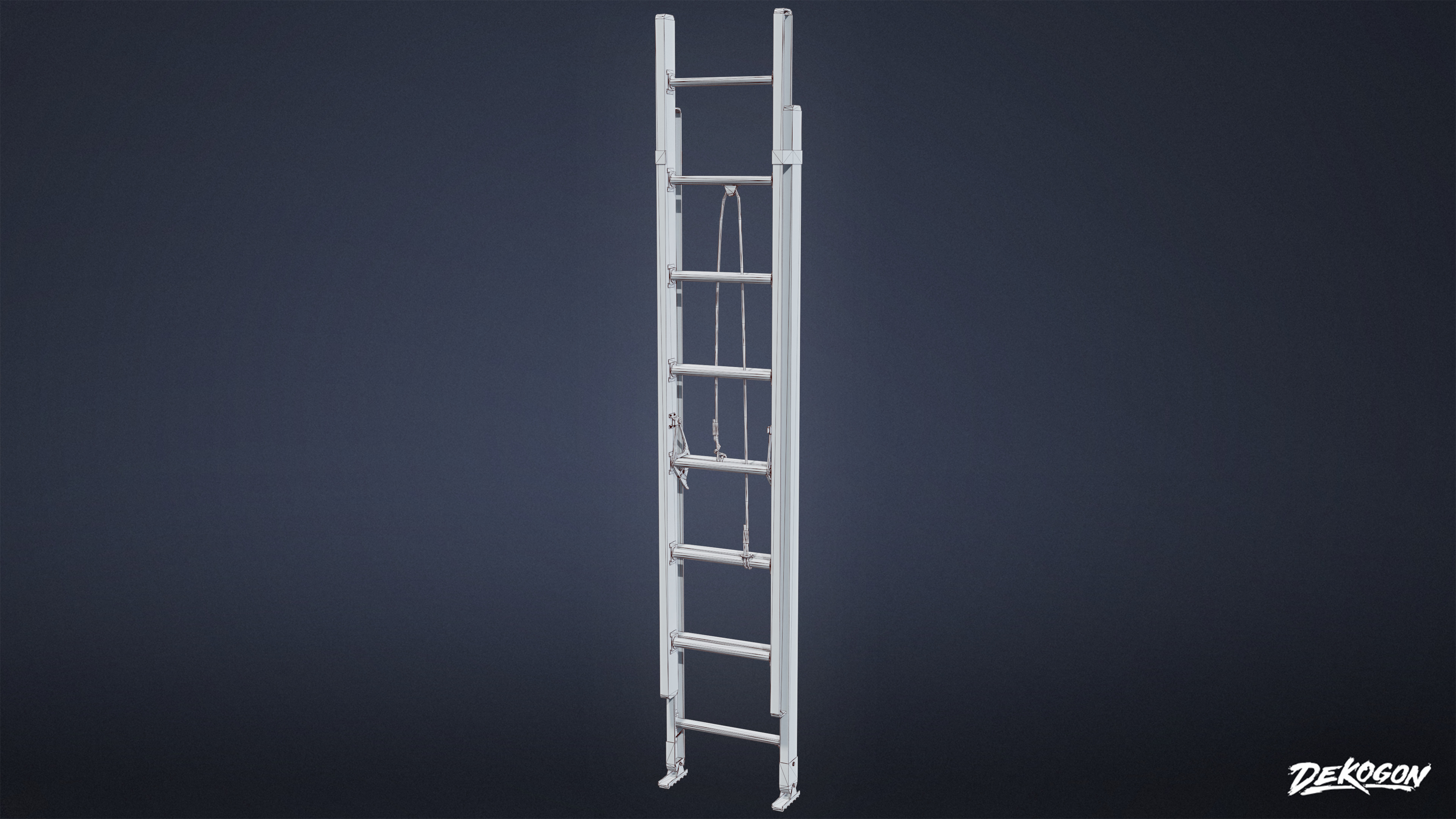 SUBURBS - Metal Ladder 01 - LOW POLY AND NANITE Low-poly 3D model_9