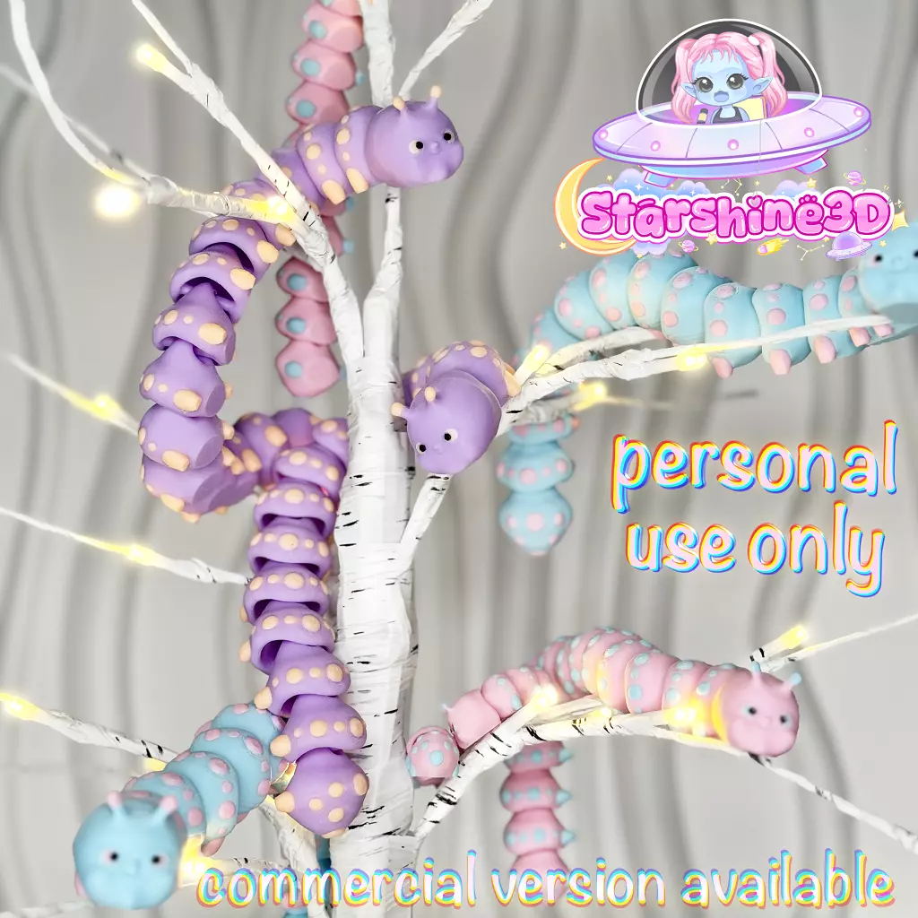 Articulated Caterpillar personal use 3D print model_0