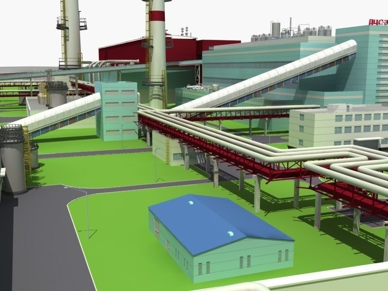 Coal Power Plant 3D model_13