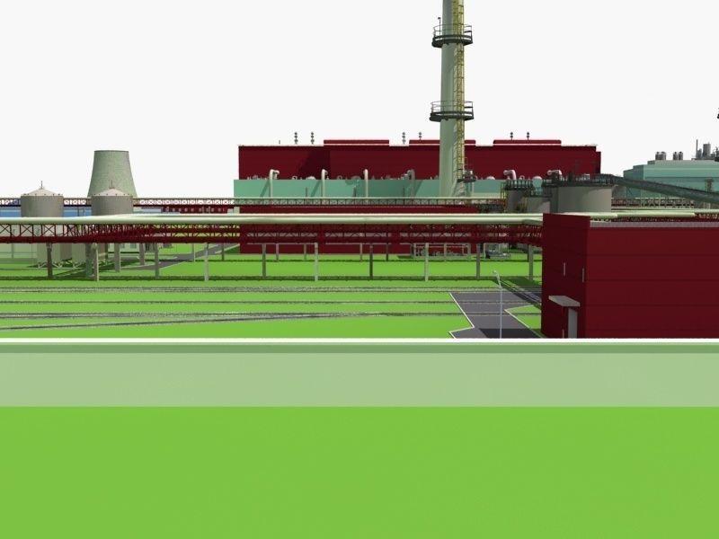 Coal Power Plant 3D model_21