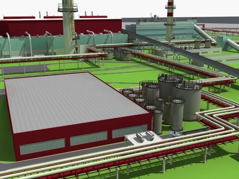 Coal Power Plant 3D model_17