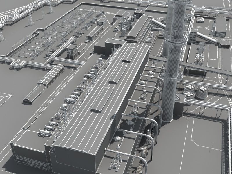 Coal Power Plant 3D model_29