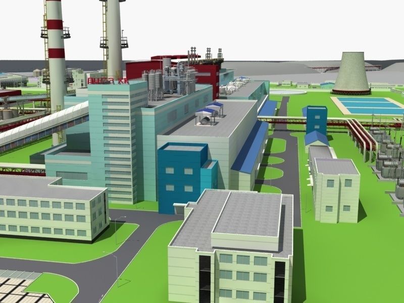 Coal Power Plant 3D model_14