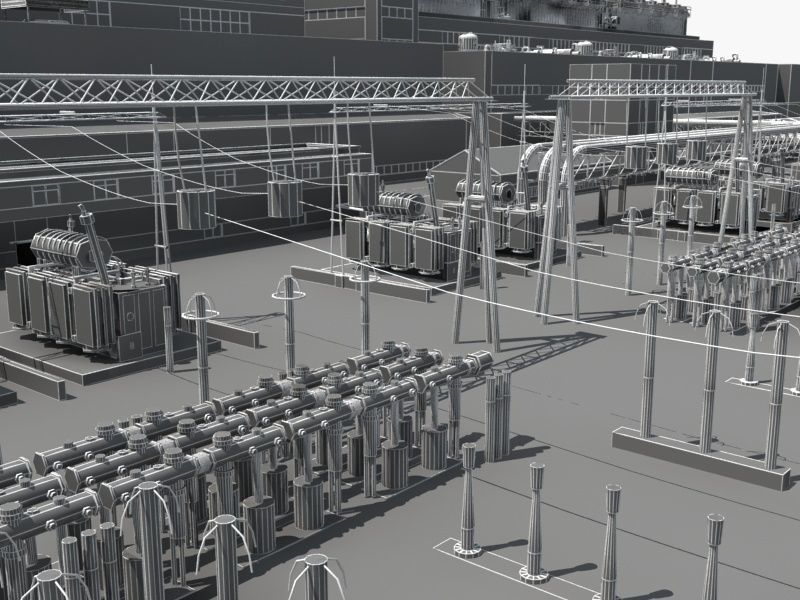 Coal Power Plant 3D model_32