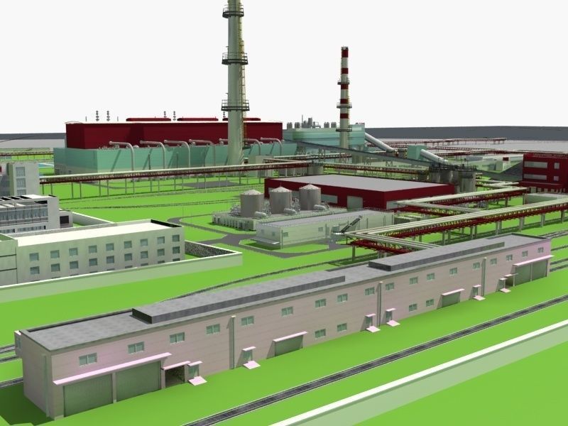 Coal Power Plant 3D model_4