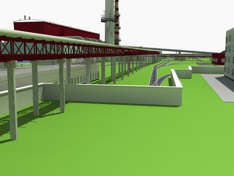Coal Power Plant 3D model_20