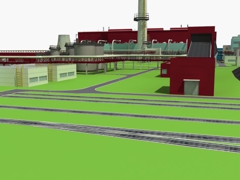 Coal Power Plant 3D model_16