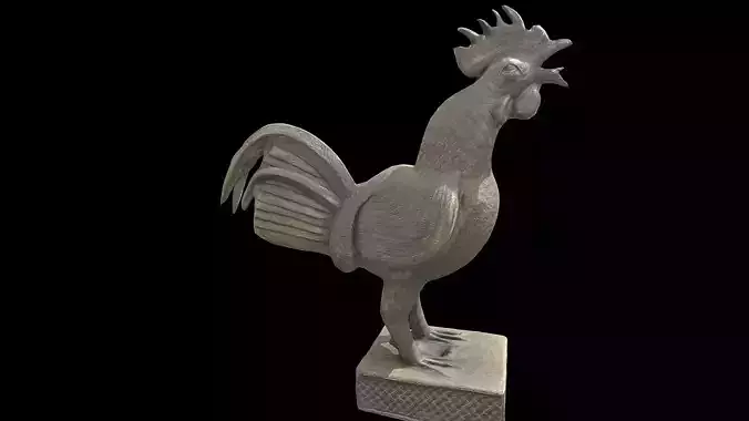 Benin Bronze Okukor Rooster